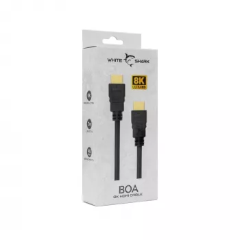 HDMI kabelis White Shark BOA 2.1 M/M 2m 8K@60Hz