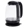 Mesko | Virdulys | MS 1302b | Elektrinis | 2200 W | 1,7 L | Stiklas | 360° besisukantis pagrindas | Juodas
