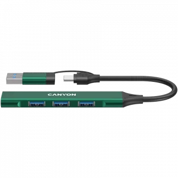 CANYON stebulė DS-02 4in1 USB-A/C žalia