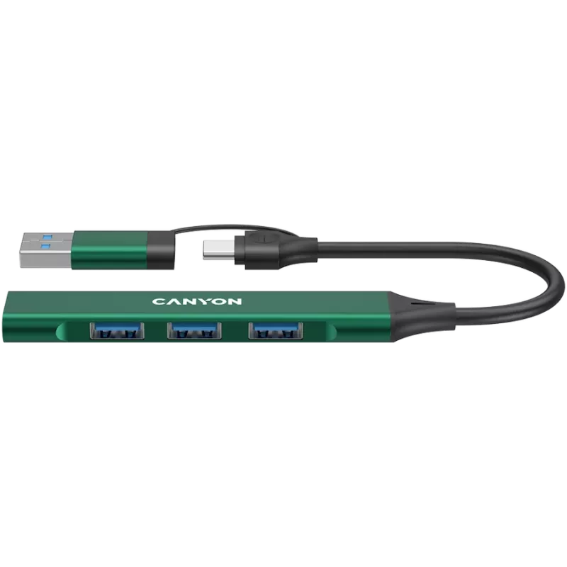 CANYON stebulė DS-02 4in1 USB-A/C žalia