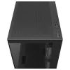 PC Midi Tower DeepCool CG380 3F — juoda, 235×437×451 mm, palaiko 2×120 mm šoninius + 1×120 mm galinį ventiliatorius, apatinis maitinimo blokas, 2,5 colio/3,5 colio HDD
