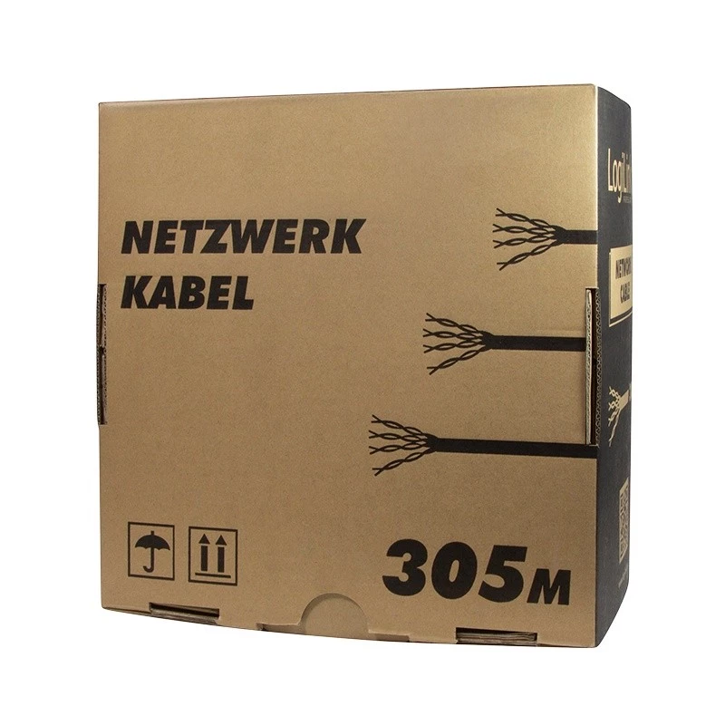 Tinklo kabelis LogiLink CPV0015 RJ45 Cat5e 305m Smėlinis