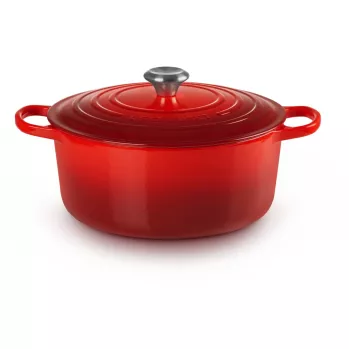 Le Creuset Signature 6,7 l apvalus raudonas