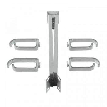 LogiLink - stovo kabelių valdymo juosta - Šviesiai pilka, RAL 7035 - 1U - 48,3 cm (19 colių)