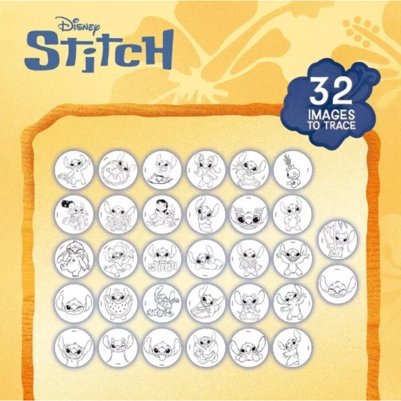 Stitch piešimo projektorius mokyklinis rinkinys