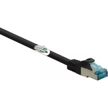 Renkforce RF-5047478 tinklo kabelis, juodas, 2 m, Cat6a S/FTP (S-STP) (RF-5047478)