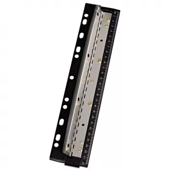 Skylamušis WEDO 67 9401 — 4 skylių metalinis perforatorius, juodas, perforavimo talpa 3 mm, 66 mm plotis