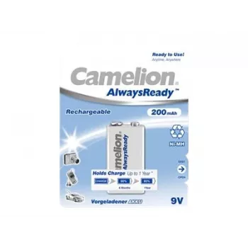 Camelion | 9V/6HR61 | 200 mAh | AlwaysReady Rechargeable Batteries Ni-MH | 1 vnt.
