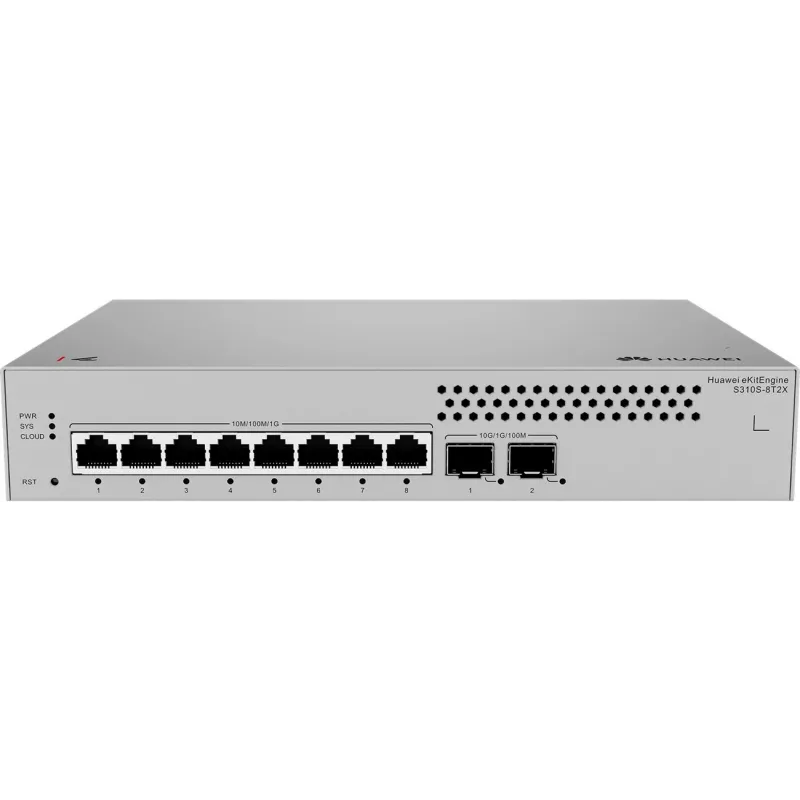 Huawei S310S-8T2X Gigabit jungiklis, 2x SFP+ 8x LAN, 2x SFP+