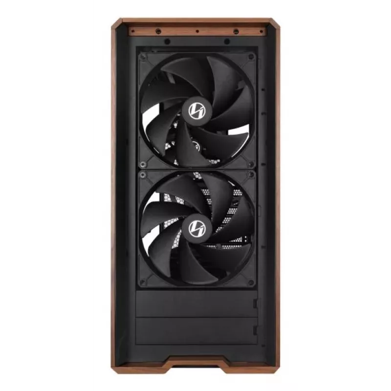 Kompiuterio korpusas Lian Li Lancool LAN217X Midi Tower, juodas, medis