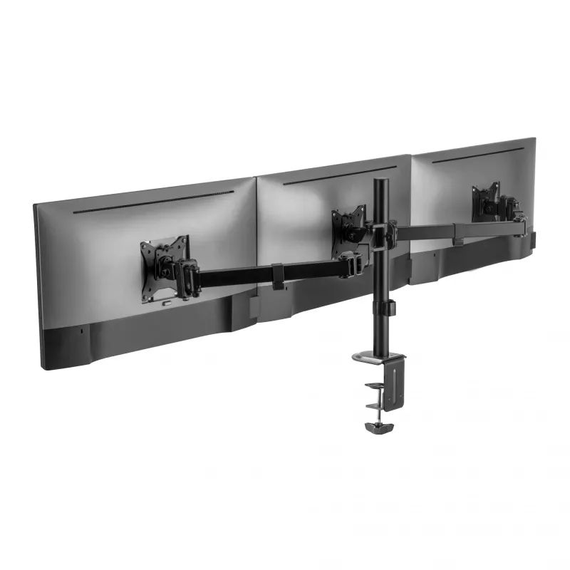 Monitoriaus laikiklis SBOX LCD-352/3-2 13–27 colių ekranams, 3 svirtys, maks. 9 kg vienai svirčiai, VESA 100x100