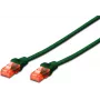 Tinklo kabelis DIGITUS Cat6 U/UTP 15 m žalias RJ-45 nikelio/aukso kontaktai