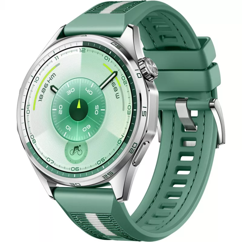Huawei WATCH GT6 3,73 cm (1,47 inch) AMOLED 46 mm Skaitmeninis 466 x 466 pikseliai Liečiamas ekranas Nerūdijantis plienas GPS (palydovas)