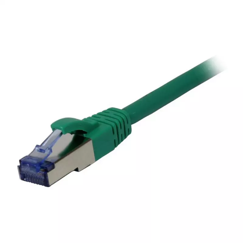 komutacinis kabelis RJ45 - CAT6A 500Mhz - 0,25m - žalias - S-STP(S/FTP) - AWG27 - LSZH - Synergy 21