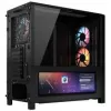 Corsair FRAME 4000D LCD RS PC-Enclosure, Midi-Tower, ATX, ARGB, Grūdintas stiklas – juoda