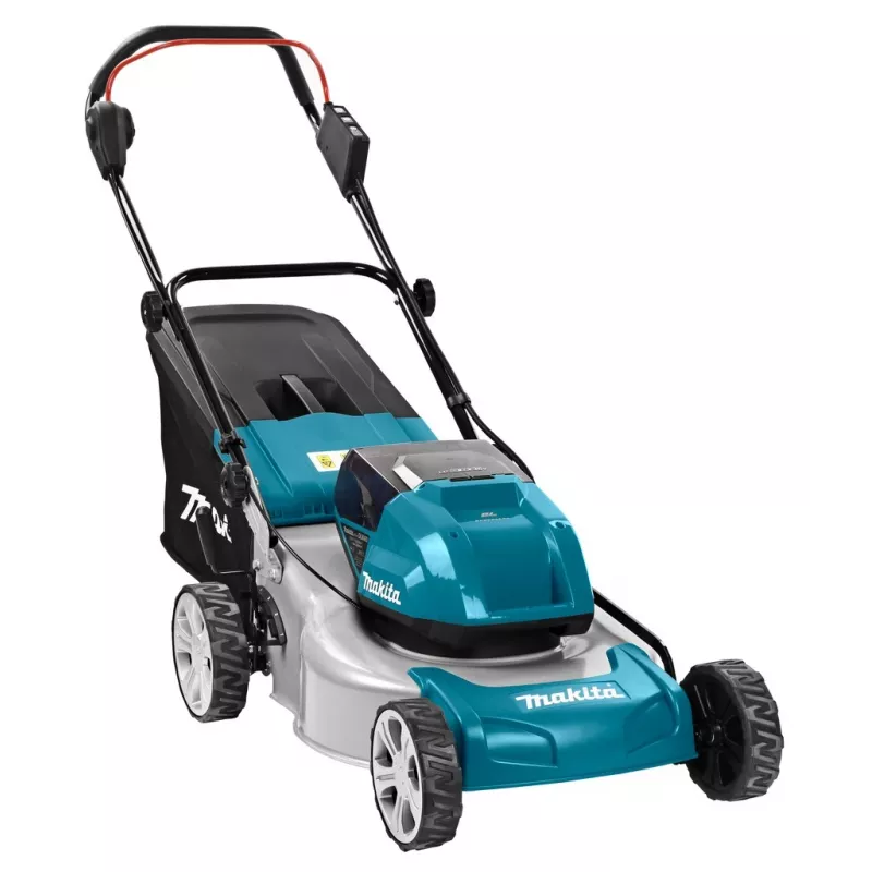 Makita DLM460PT2 vejapjovė Stumdoma vejapjovė Akumuliatorinė Juoda, Mėlyna, Pilka