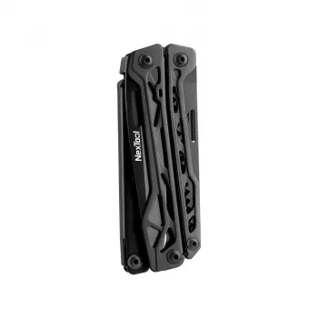 Multitool Nextool NE20151 — 11-in-1 sulankstomas daugiafunkcis įrankis, juodas, sulankstyto ilgis 10,6 cm, svoris 256 g, storis 21 mm, plotis 36 mm