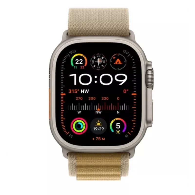 Išmanusis laikrodis Apple MX4H3UL/A 49 mm GPS Always‑On Retina ekranas natūralus titanas
