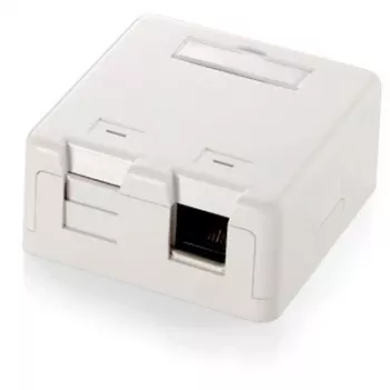 2 prievadų Keystone lizdų paviršinio montavimo dėžutė Equip 125122