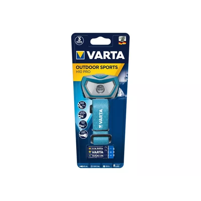 Ant galvos tvirtinamas žibintuvėlis Varta 16650 101 421 Aqua spalvos