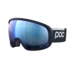 Goggles POC Fovea Kids — poliuretano rėmelis, torinė cilindrinė mėlyna lęšis, 20% šviesos pralaidumas, tamsiai mėlynas dirželis