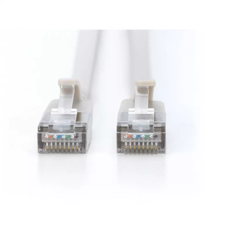 Digitus CAT 6A F/FTP plonas komutacinis kabelis 10 m pilkas