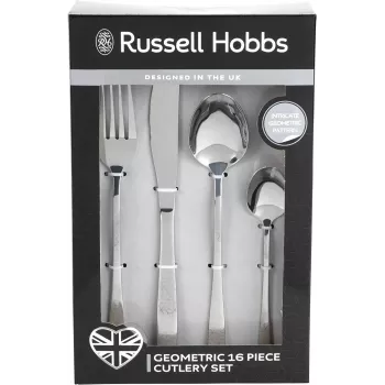 Stalo įrankių rinkinys Russell Hobbs RH01519EU7 16 vnt. geometrinis dizainas, nerūdijantis plienas