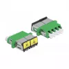 Šviesolaidžio jungtis DeLOCK 86902 LC Quad lizdas į LC Quad lizdas vienmodis žalias