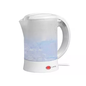 Elektrinis virdulys LAFE LAFCZA45865, nerūdijantis plienas, 0,6 L, 600 W, šviesiai pilkas, atverčiamas užrakinamas dangtis
