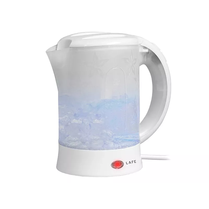 Elektrinis virdulys LAFE LAFCZA45865, nerūdijantis plienas, 0,6 L, 600 W, šviesiai pilkas, atverčiamas užrakinamas dangtis