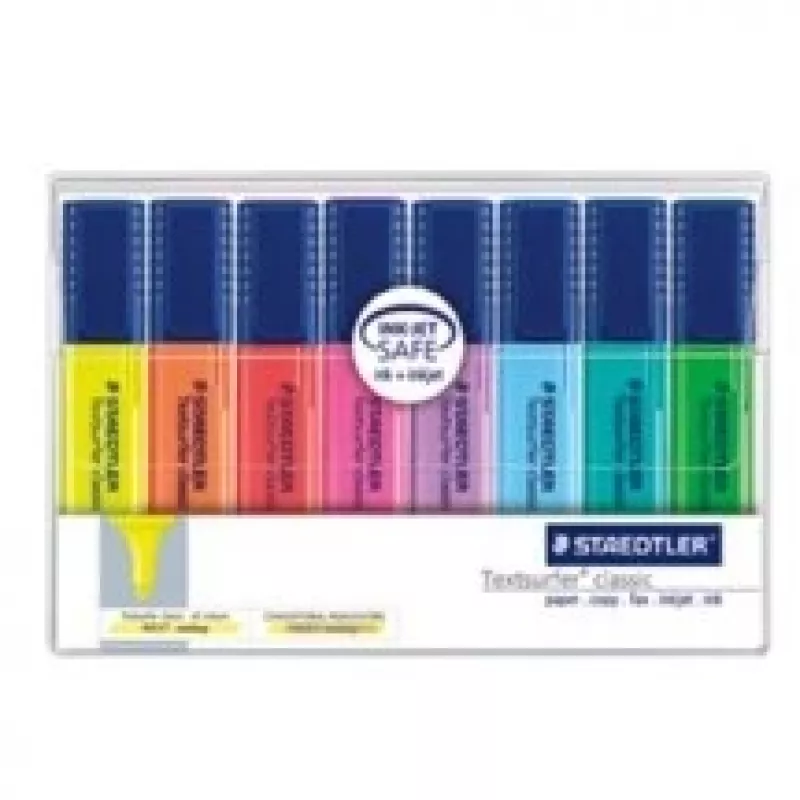 Marker Staedtler Textsurfer classic 364 8 vnt. Plokščias antgalis