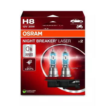 Priekinių žibintų lemputė Ledvance Night Breaker Laser H8 12V 35W PGJ19-1