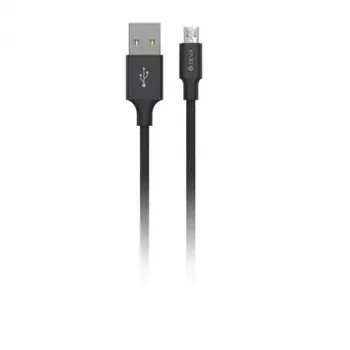USB Micro-B kabelis Devia Pheez Series 5V 2.4A 25 cm — juodas