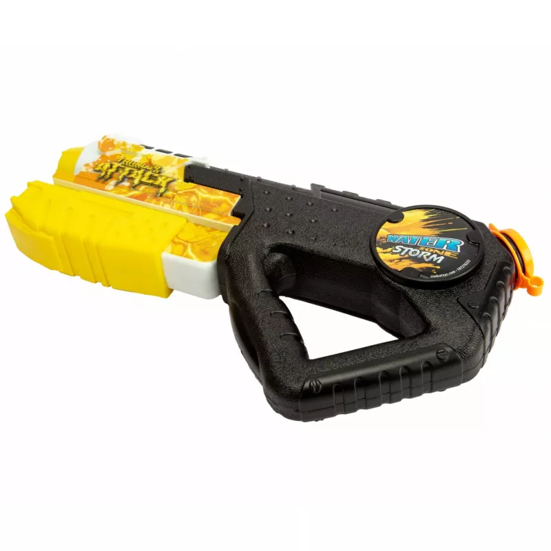 Vandens purkštuvas Simba‑Dickie Storm Blaster 3000 — rankinis vandens pistoletas, putplasčio rezervuaro dizainas