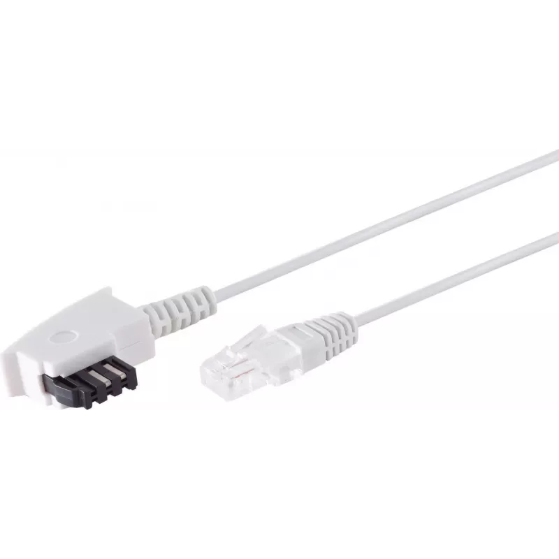 Telefono kabelis S/CONN 12-09156 1,5 m baltas