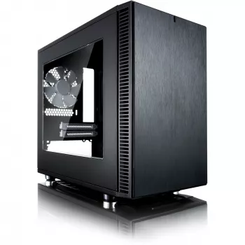 Fractal Design Define Nano S - Window - Tower - ITX - be maitinimo bloko (ATX) - juodas - USB/Audio (FD-CA-DEF-NANO-S-BKW)