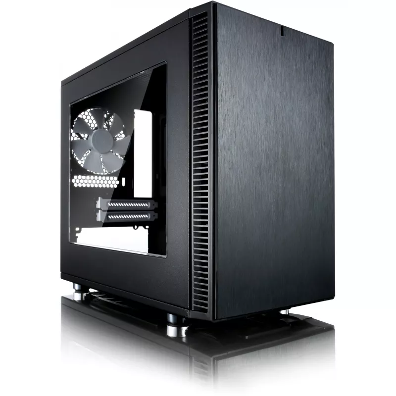 Fractal Design Define Nano S - Window - Tower - ITX - be maitinimo bloko (ATX) - juodas - USB/Audio (FD-CA-DEF-NANO-S-BKW)
