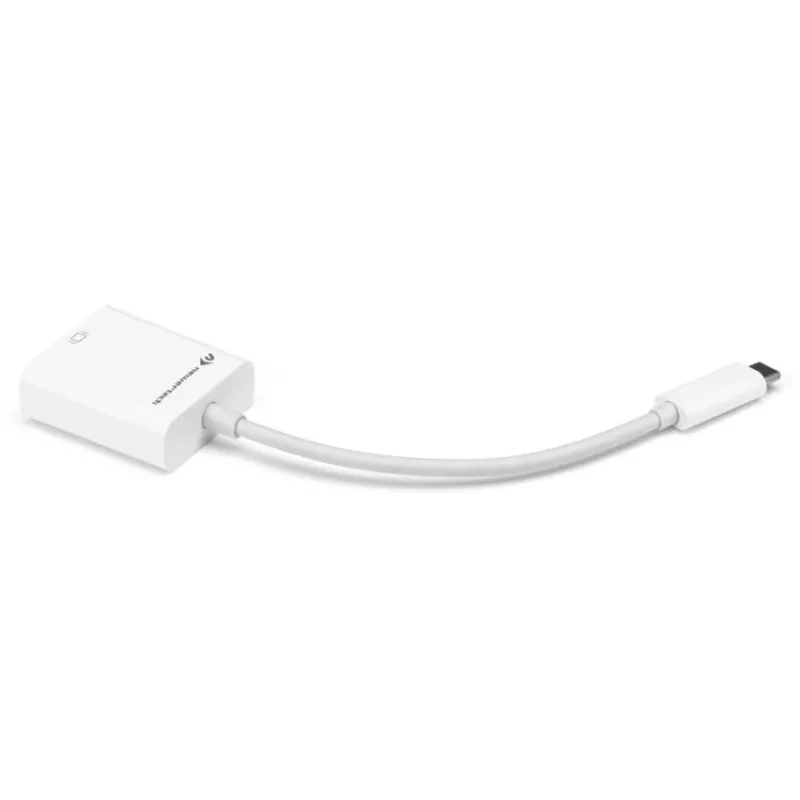USB adapteris, USB-C kištukas > DisplayPort lizdas (balta, 11 cm)