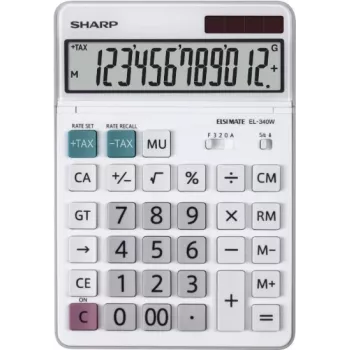 Sharp EL-340W skaičiuotuvas Stacionarus Ekranas Balta
