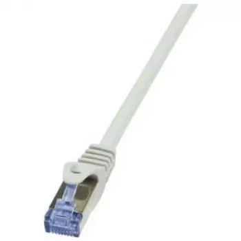 Tinklo kabelis LogiLink Cat6a S/FTP RJ-45 1m pilkas