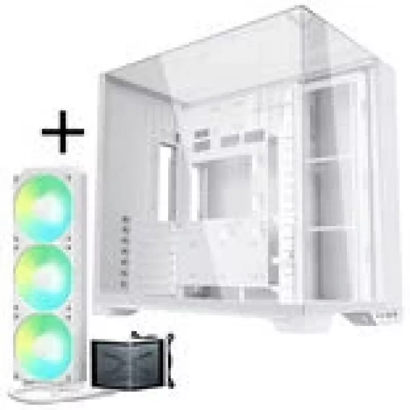 Lian Li O11 Vision Compact + TRYX PANORAMA SE ARGB Complete Liquid Cooling - Baltas, 360 mm