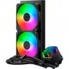 Cooler Master MasterLiquid 240 Core II procesoriaus skysčio aušinimo rinkinys 4,72 (12 cm) juodas