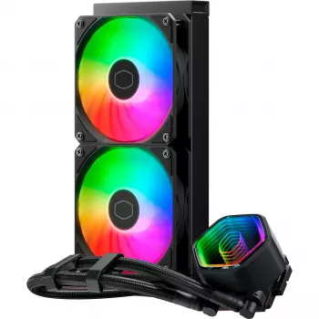 Cooler Master MasterLiquid 240 Core II procesoriaus skysčio aušinimo rinkinys 4,72 (12 cm) juodas