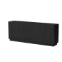 Komoda Cama LIVERTI 2000x420x780 mm, juoda, medžio drožlių plokščių korpusas, 16 mm