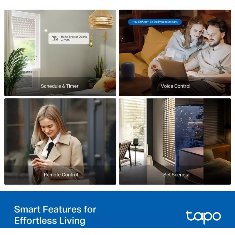 TP-Link Smart Switch Module, perjungimo pavara, 7 kanalai, 2400 MHz, balta, AC, 150 W