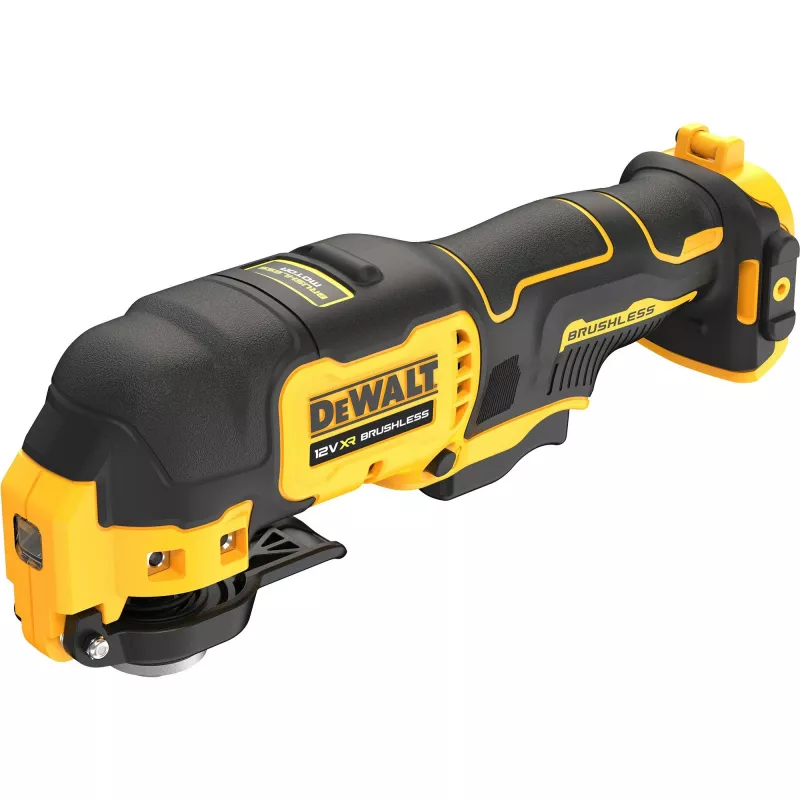 Osciliuojantis daugiafunkcis įrankis DeWalt DCS353NT-XJ, be šepetėlių, belaidis, 12 W, 840 g, juoda/geltona