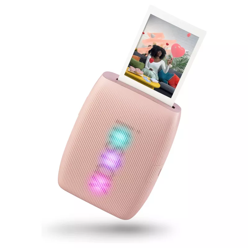 Nuotraukų spausdintuvas Fujifilm Instax Mini Link 3 Pink Bluetooth nešiojamasis momentinis spausdintuvas