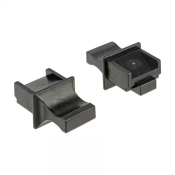 RJ-45 lizdo apsauginis dangtelis DeLOCK 64020 Juodas 10 vnt.