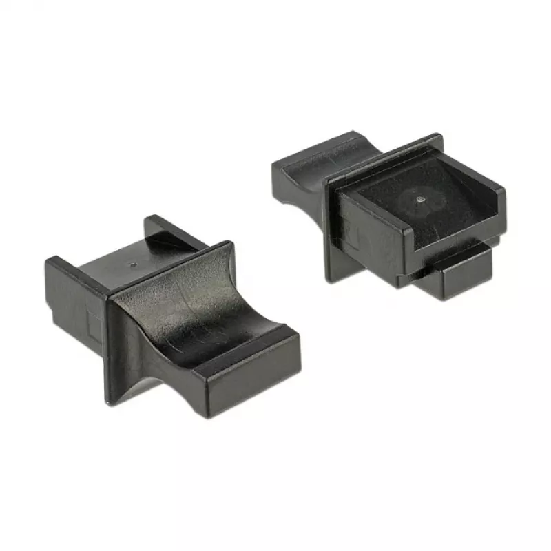 RJ-45 lizdo apsauginis dangtelis DeLOCK 64020 Juodas 10 vnt.