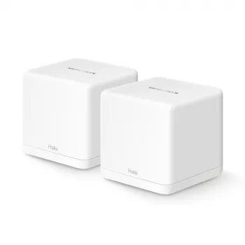 Tinklinė sistema MERCUSYS Halo H60X (2 vnt.) Dviejų juostų Wi‑Fi 6, 1500 Mbit/s, iki 350 m², 2x LAN, vidinės antenos, balta